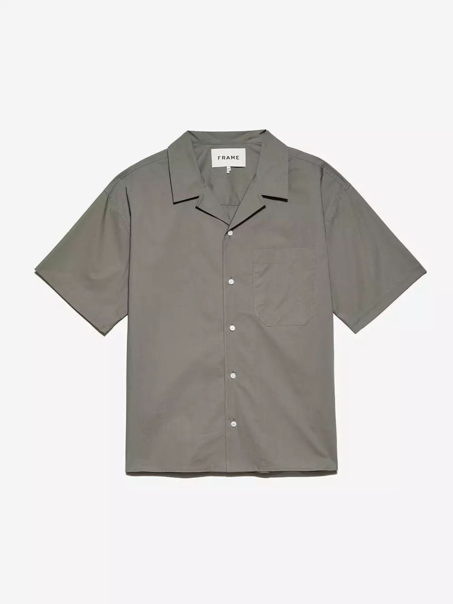 * Frame Denim Soft Cotton Camp Collar Shirt — | Men'S