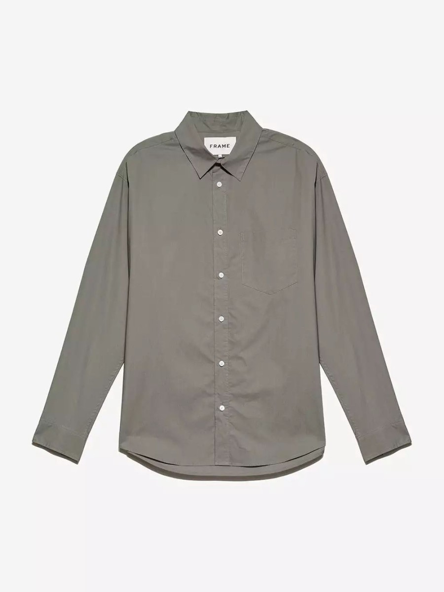 * Frame Denim Soft Cotton Long Sleeve Shirt — | Men'S