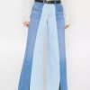 * Frame Denim Split Seam Wide Leg — | Denim By Fit