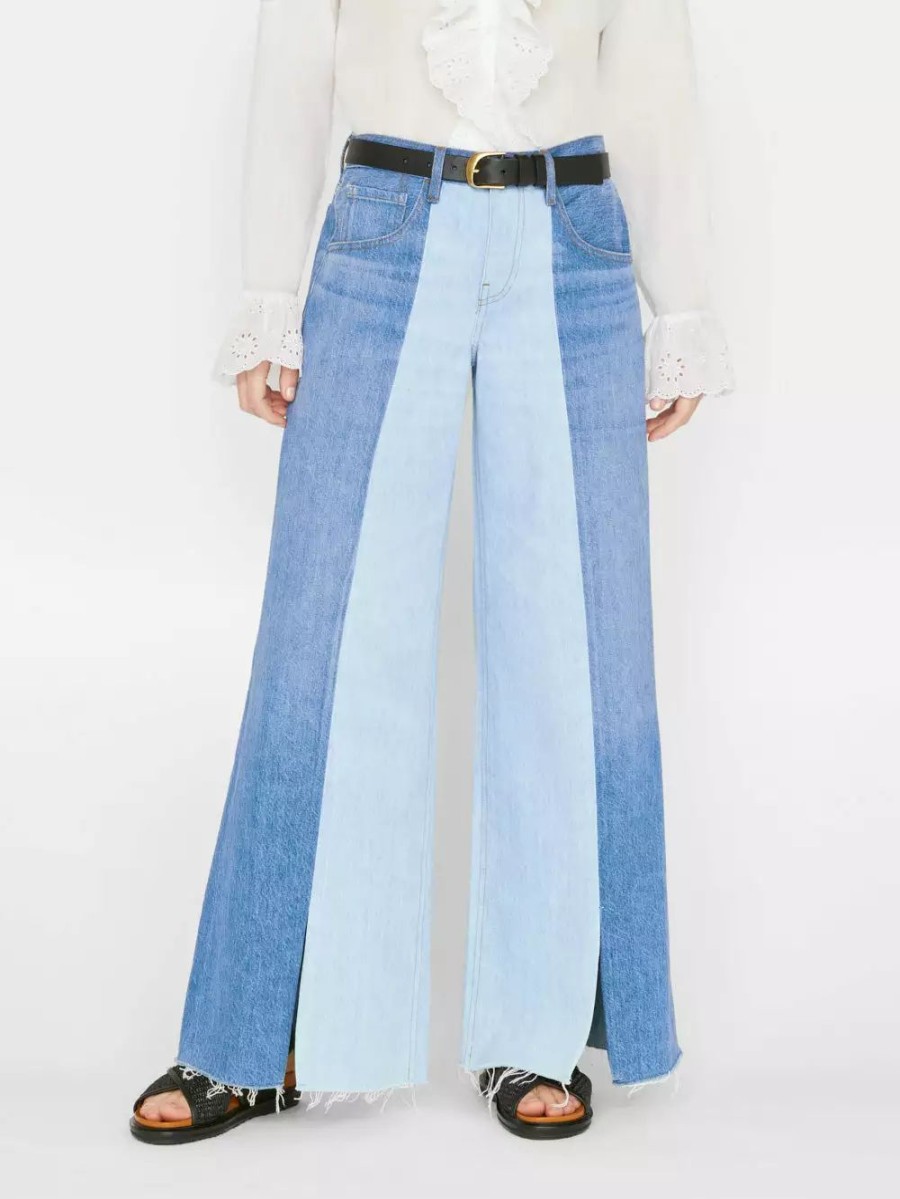 * Frame Denim Split Seam Wide Leg — | Denim By Fit