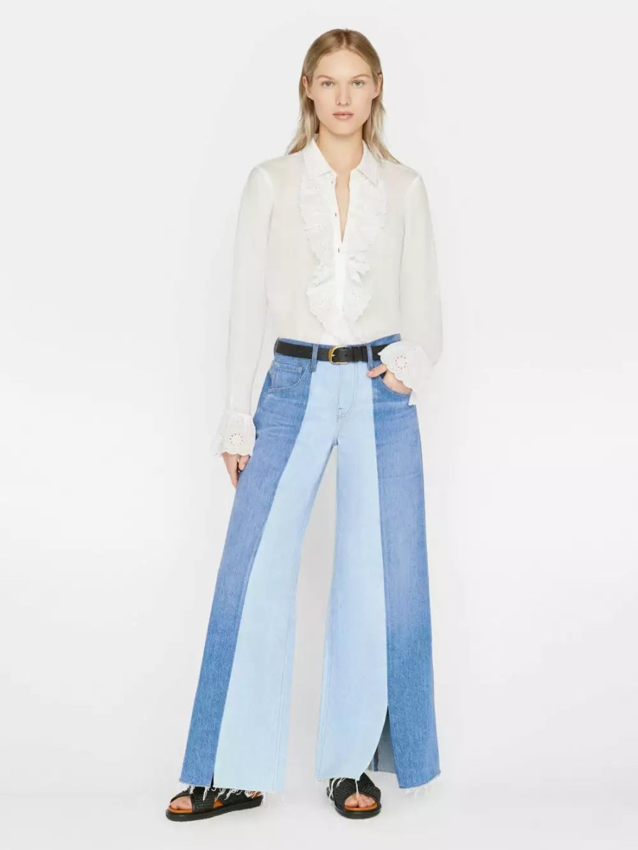 * Frame Denim Split Seam Wide Leg — | Denim By Fit