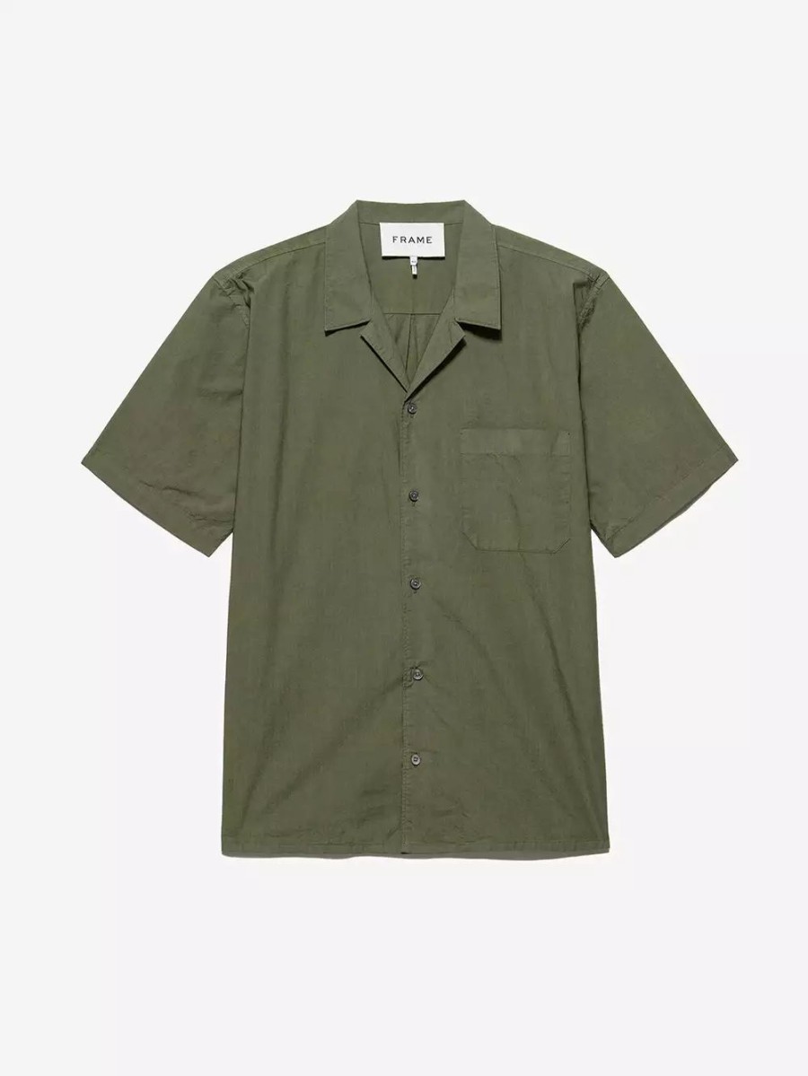 * Frame Denim Camp Collar Shirt — | Men'S