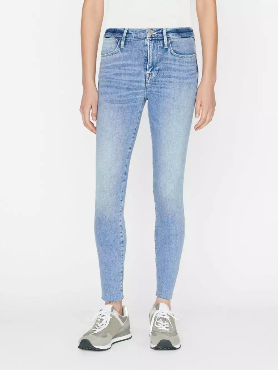 * Frame Denim Le High Skinny Raw Edge — | Denim By Fit