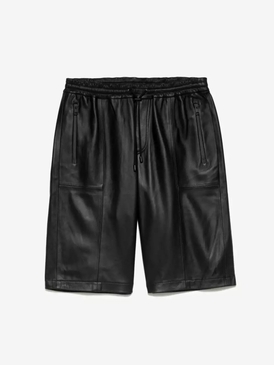 * Frame Denim Bonded Leather Short — | Men'S