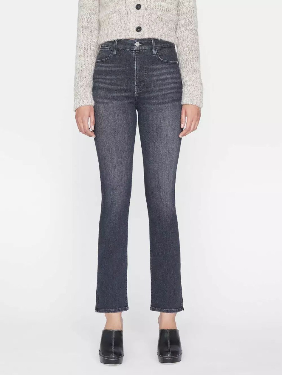 * Frame Denim Le Super High Straight Slit — | Denim By Fit