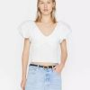 * Frame Denim Puff Sleeve Top — | Tops & Blouses