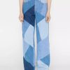 * Frame Denim Patchwork Le High 'N' Tight Wide Leg — | Denim By Rise