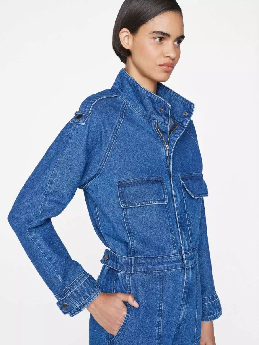 * Frame Denim Cinch Jumpsuit — | Denim By Rise