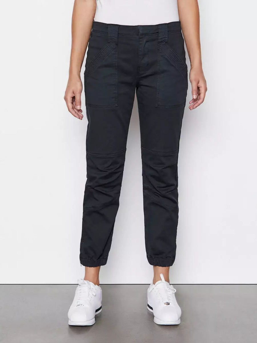 * Frame Denim Banded Bottom Trapunto Moto Pant — | Denim By Fit