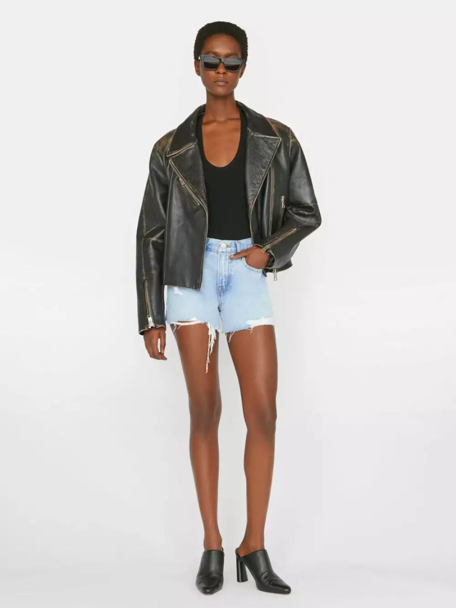 * Frame Denim Le Brigette Short Raw Edge — | Denim By Rise