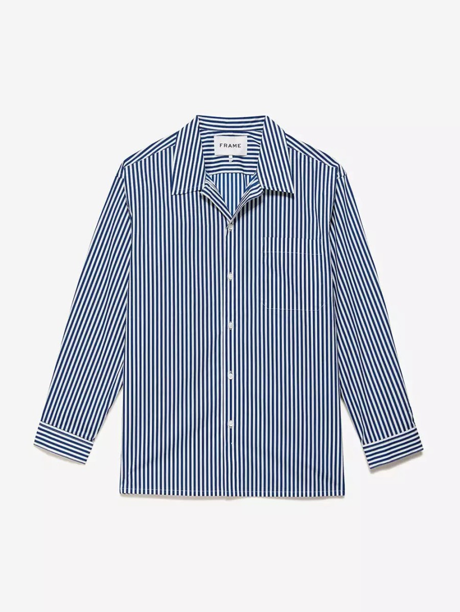 * Frame Denim Long Sleeve Stripe Shirt — | Men'S