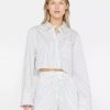 * Frame Denim Cropped Wide Sleeve Shirt — | Tops & Blouses