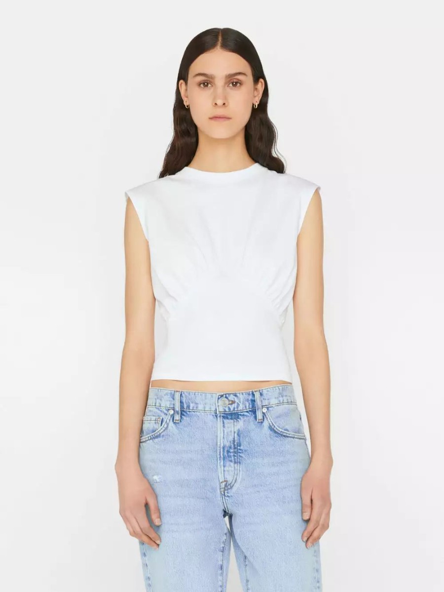 * Frame Denim Empire Sleeveless Knit Top — | Tops & Blouses