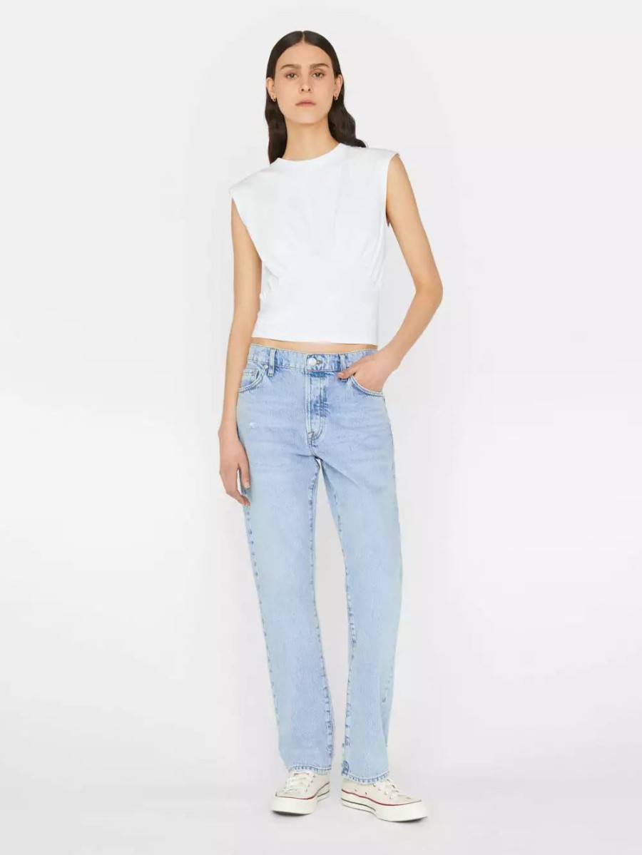 * Frame Denim Empire Sleeveless Knit Top — | Tops & Blouses