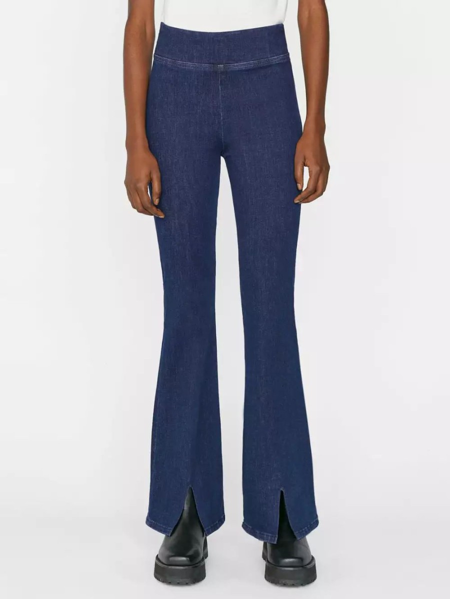 * Frame Denim The Jetset Slit Flare — | Denim By Fit