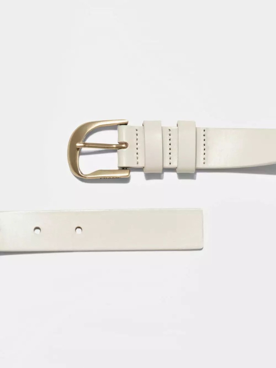 * Frame Denim Twist Buckle Belt — | Accessories