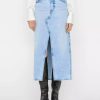 * Frame Denim The Midaxi Skirt Angled Seam — | Denim By Rise