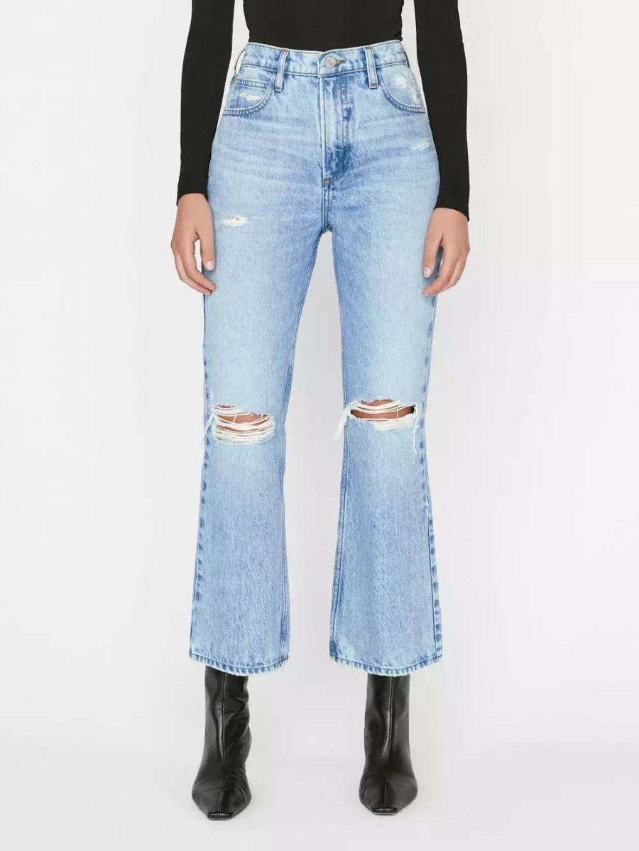 * Frame Denim Le High 'N' Tight Crop Mini Boot — Rossum Rips | Denim By Fit