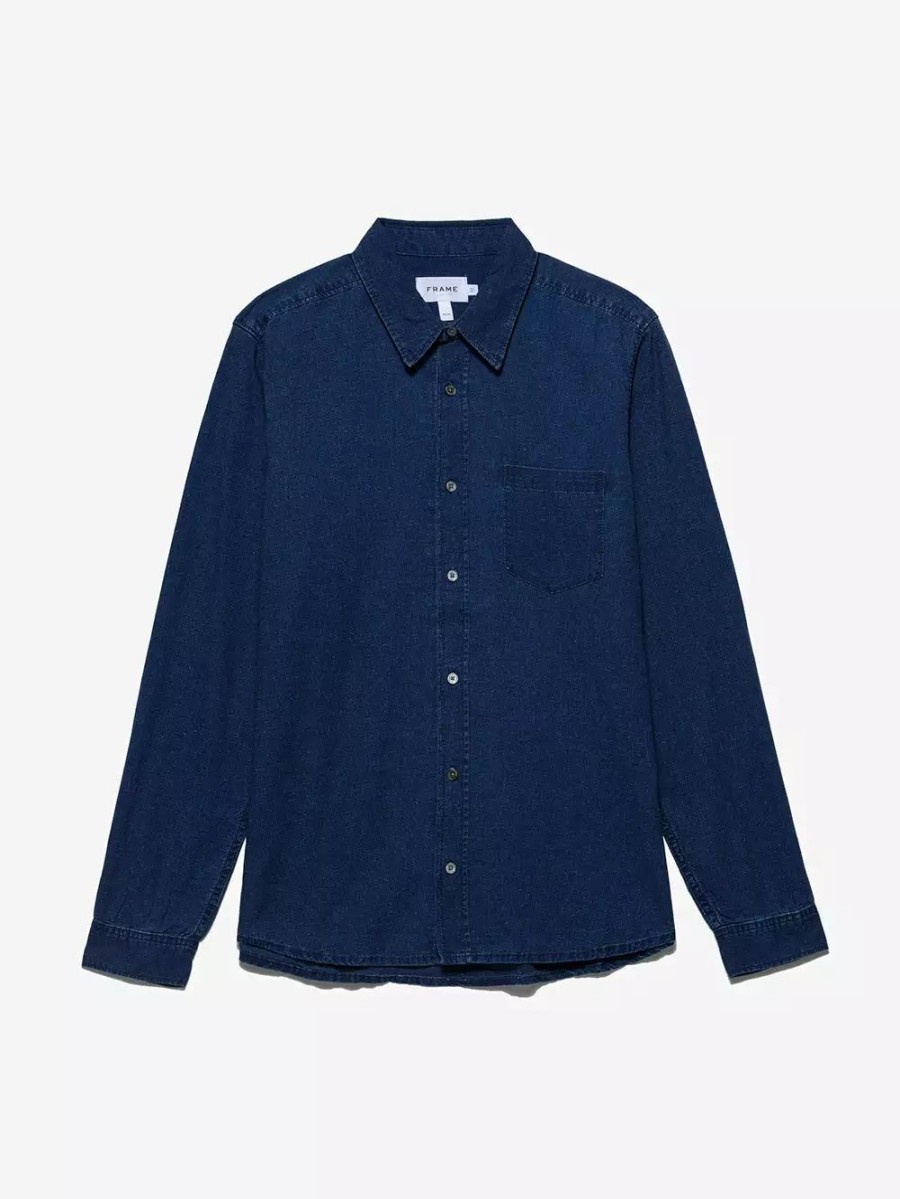 * Frame Denim Chambray Long Sleeve Shirt — | Men'S