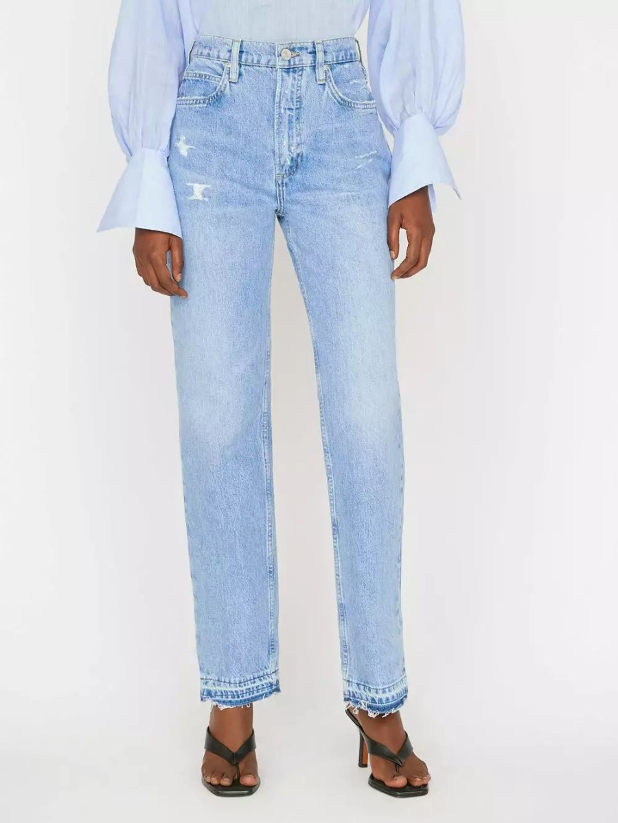 * Frame Denim Le High 'N' Tight Straight Slit — | Denim By Fit