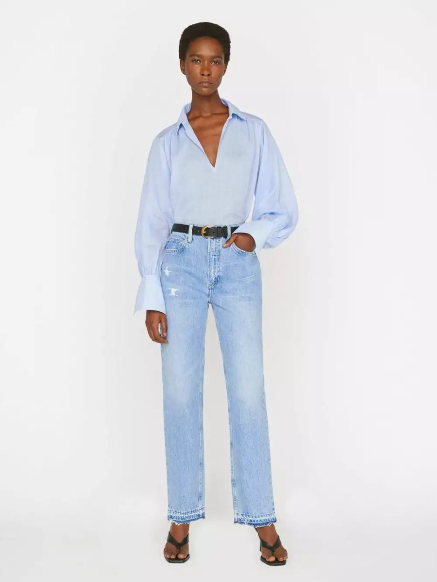 * Frame Denim Le High 'N' Tight Straight Slit — | Denim By Fit