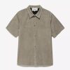 * Frame Denim Short Sleeve Suede Shirt — | Men'S