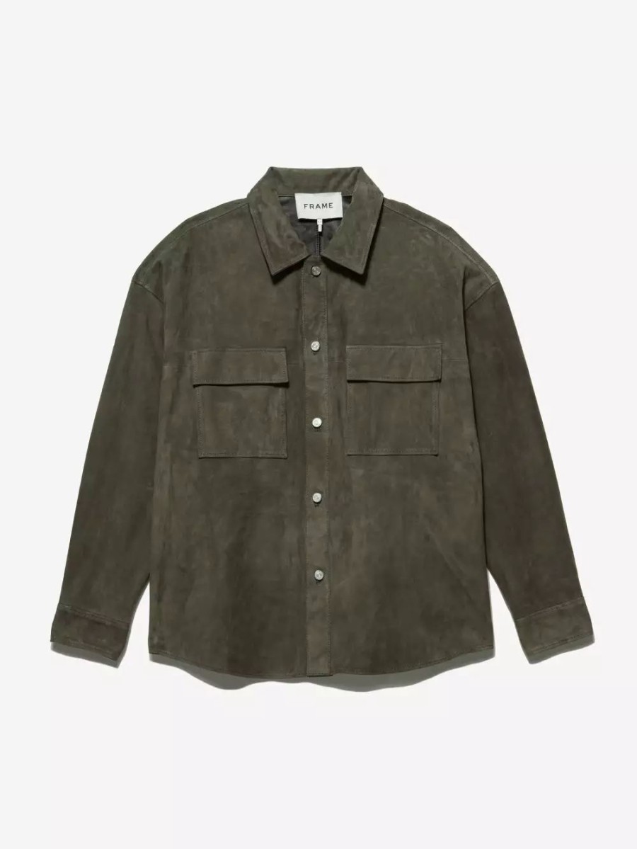 * Frame Denim Clean Suede Shirt — | Men'S