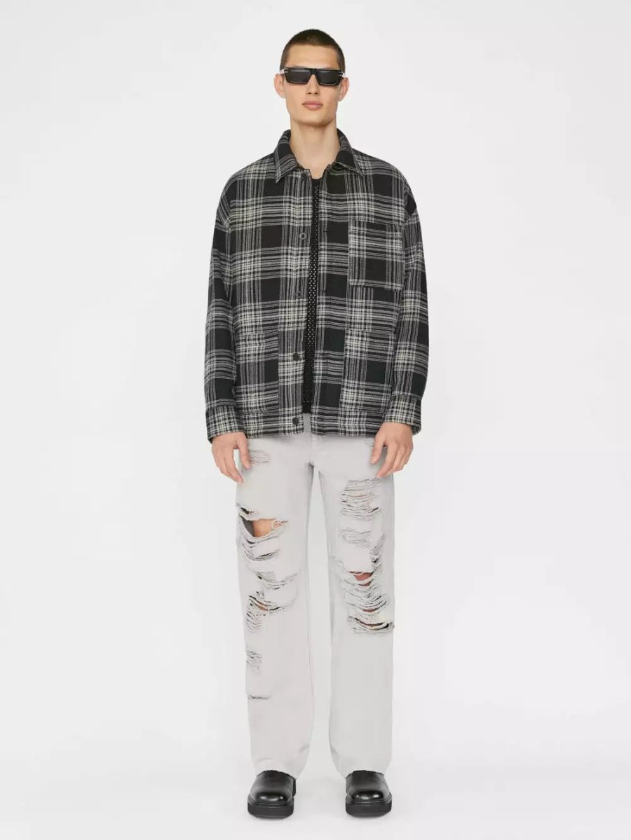 * Frame Denim Padded Checked Flannel Overshirt — | Men'S