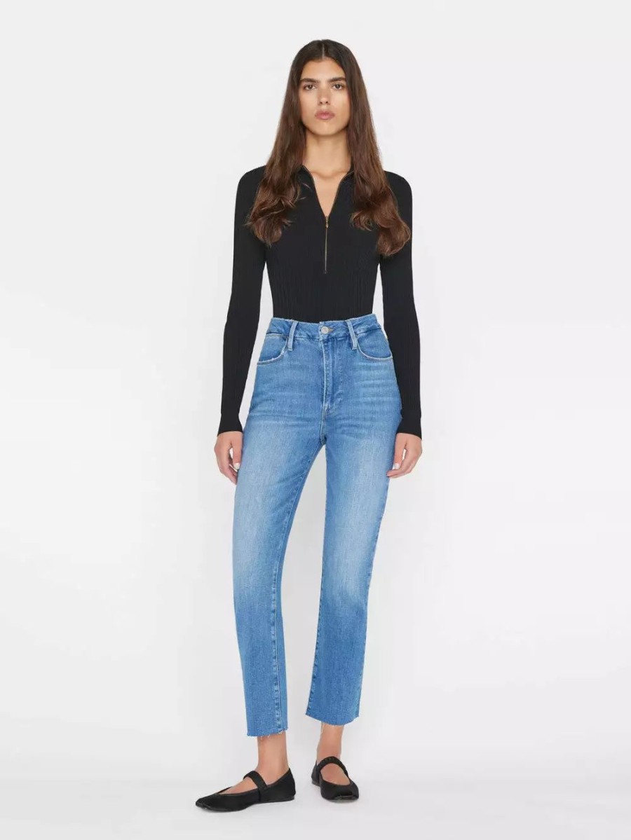 * Frame Denim Le Super High Straight Crop — | Denim By Fit