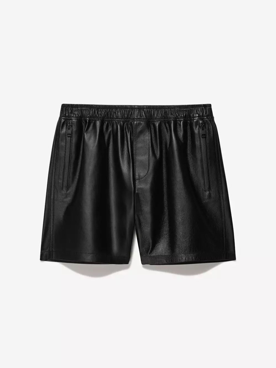 * Frame Denim Volley Leather Short — | Men'S