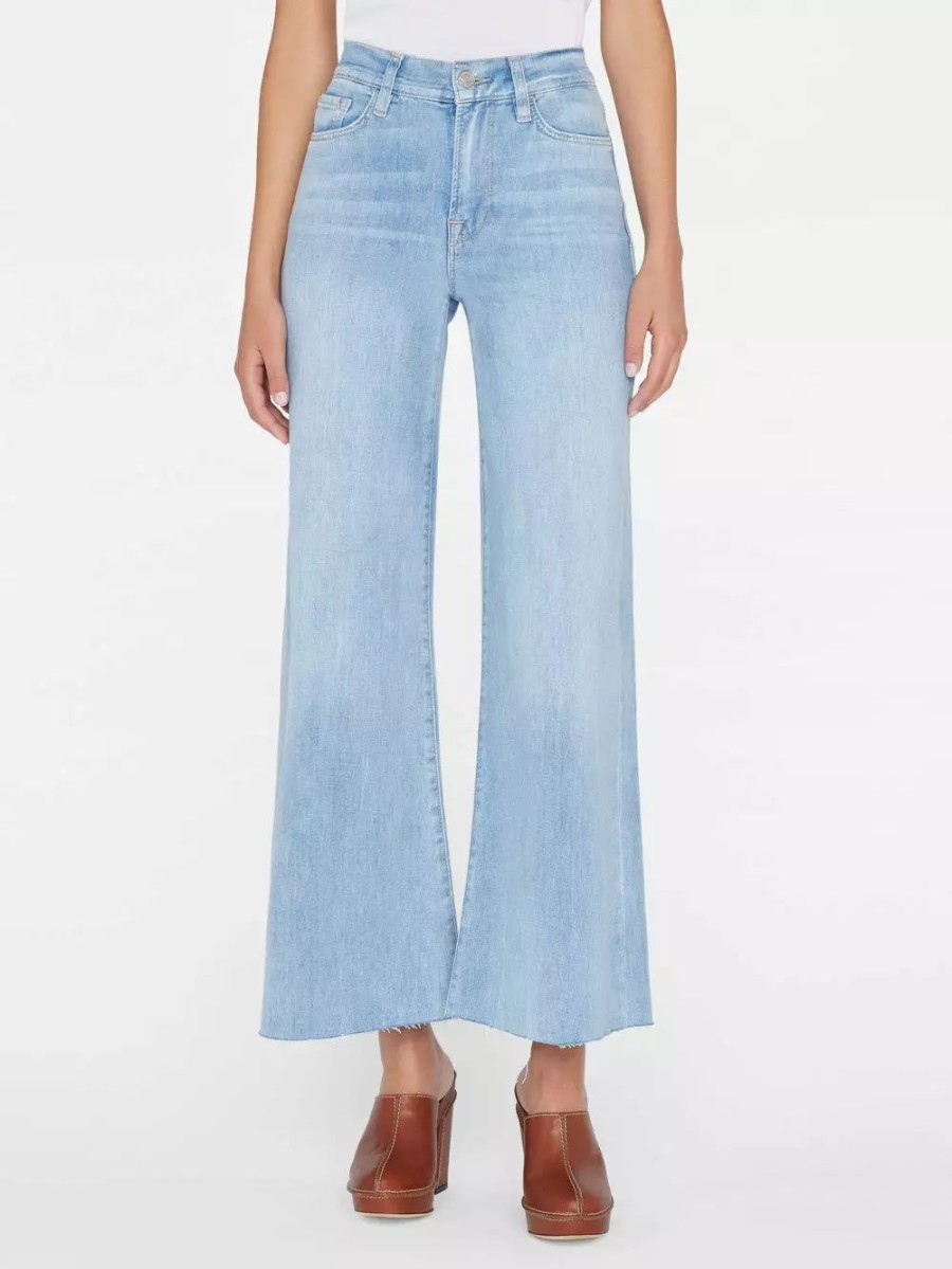 * Frame Denim Le Palazzo Crop Raw After — | Denim By Rise