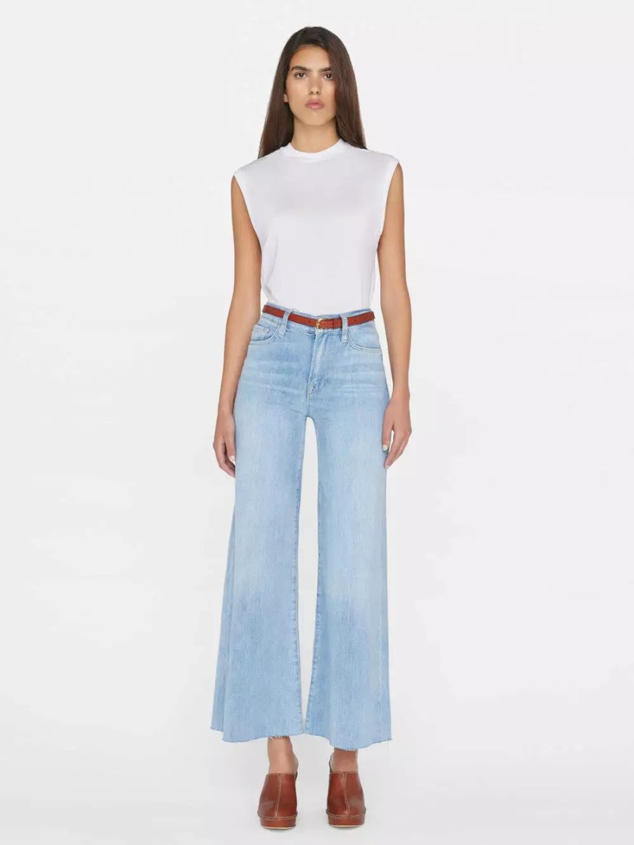 * Frame Denim Le Palazzo Crop Raw After — | Denim By Rise