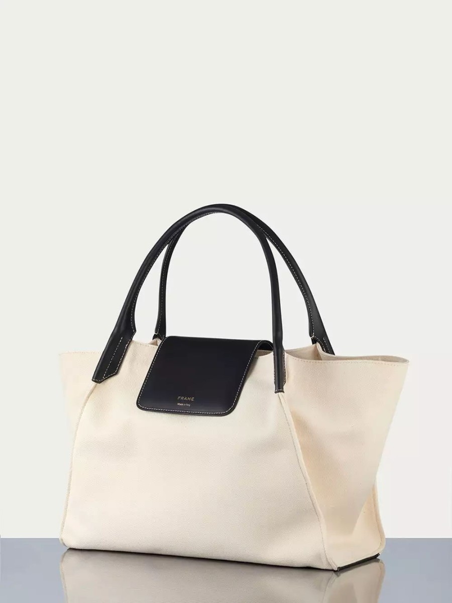 * Frame Denim Le Canvas Trapeze Tote — | Accessories