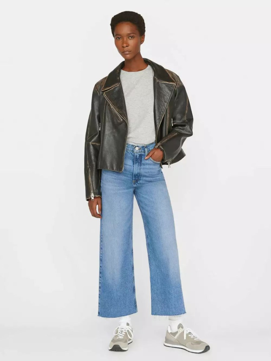 * Frame Denim Le High 'N' Tight Wide Leg Crop — | Denim By Fit