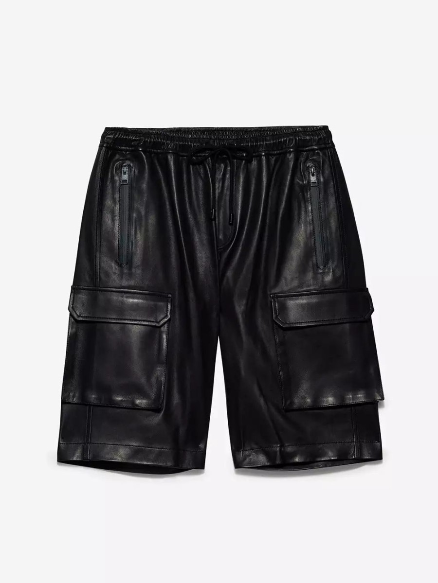 * Frame Denim Cargo Leather Short — | Men'S