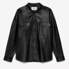 * Frame Denim Leather Shirt — | Men'S